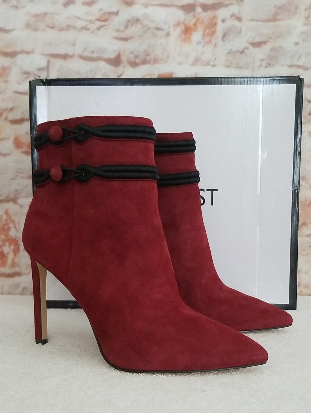 New Nine West Teresa Military Bootie